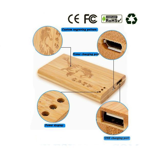 PGV 015 - Sạc dự phòng vỏ Gỗ