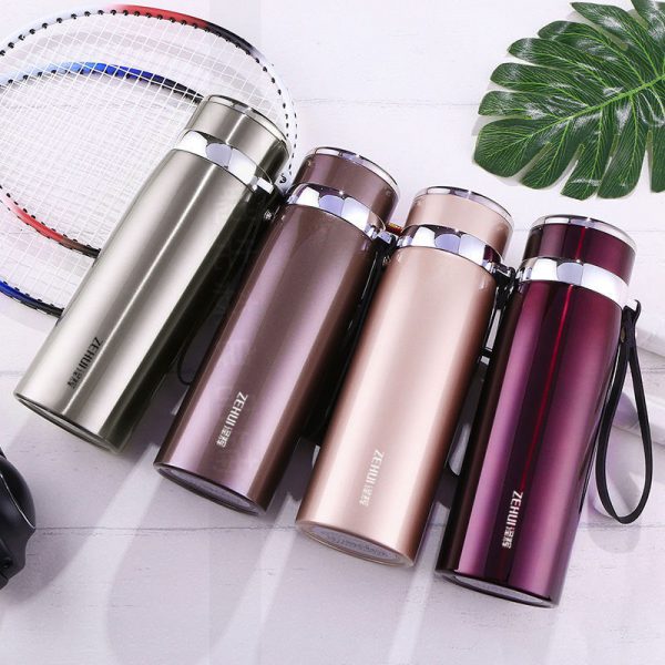 Bình giữ nhiệt quai xách da – BGN 017