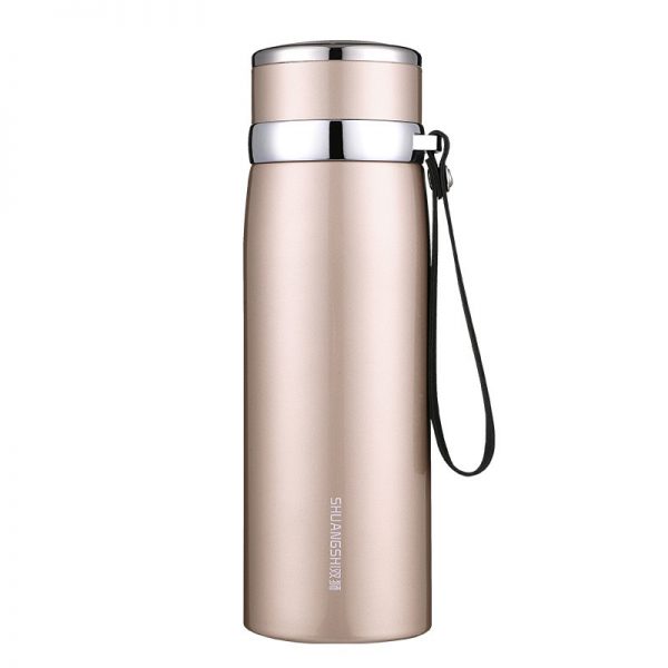 Bình giữ nhiệt quai xách da – BGN 017