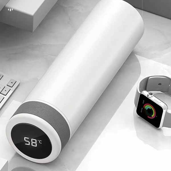 Bình giữ nhiệt cảm ứng nhiệt độ nắp bọc da – BGN 020