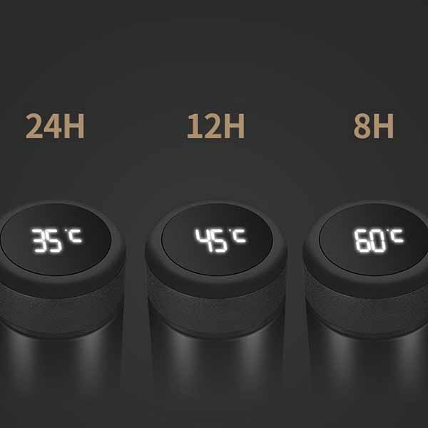 Bình giữ nhiệt cảm ứng nhiệt độ nắp bọc da – BGN 020