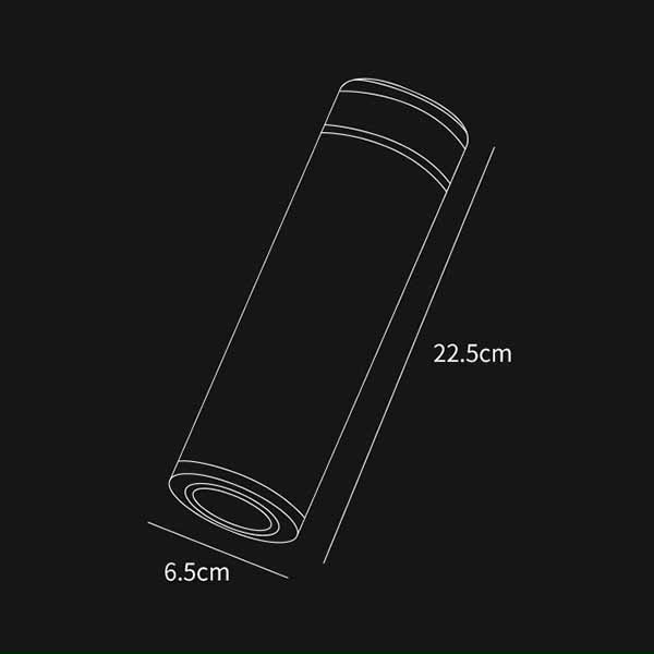 Bình giữ nhiệt cảm ứng nhiệt độ nắp bọc da – BGN 020