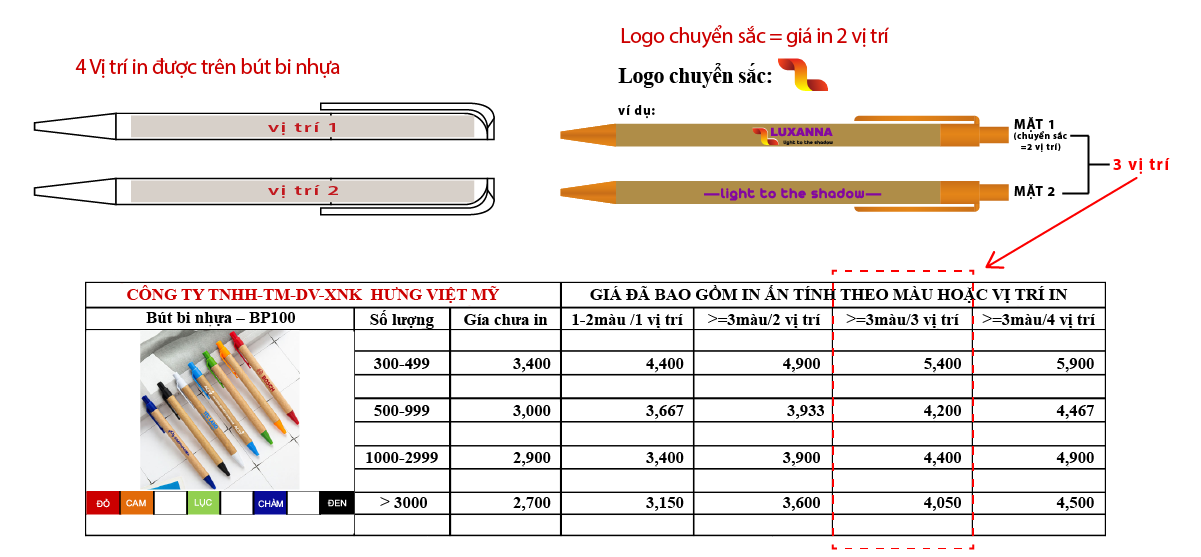 Bút bi nhựa – BP100