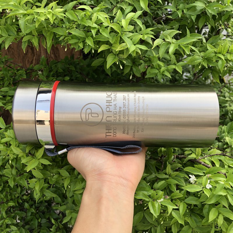 Bình giữ nhiệt quai xách vải 800ml - 1000ml – BGN 006