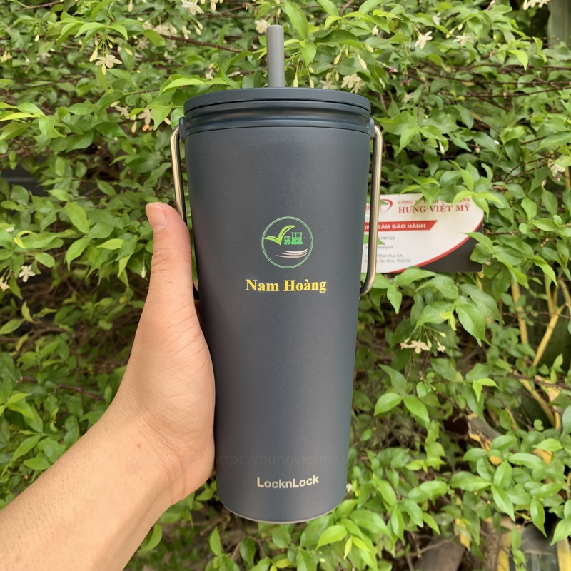 Bình giữ nhiệt Lock&Lock Bucket Tumbler with Straw LHC4268