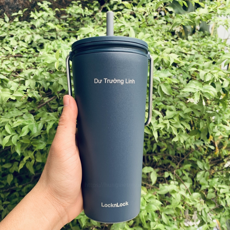 Bình giữ nhiệt Lock&Lock Bucket Tumbler with Straw LHC4268