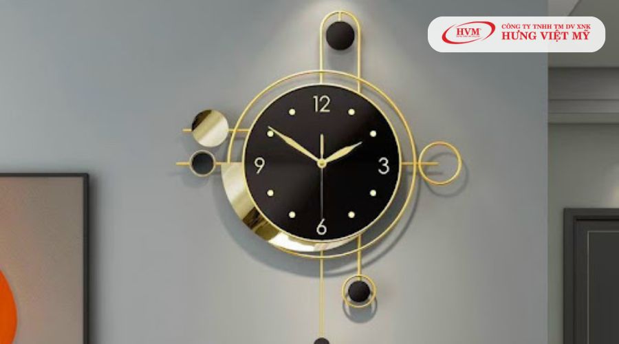 Đồng hồ treo tường in logo quà tặng hội nghị khách hàng