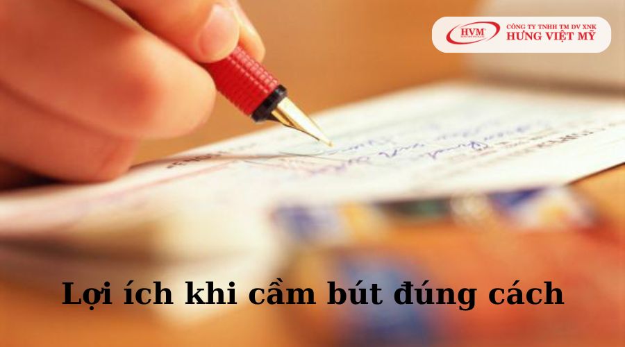 Lợi ích khi cầm bút đúng cách