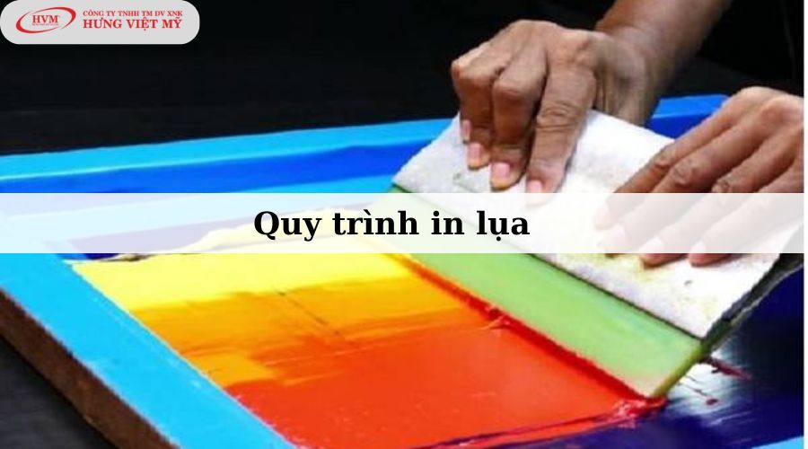 Quy trình thực hiện in lụa