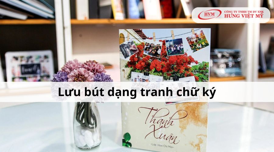 Làm lưu bút dạng tranh chữ ký