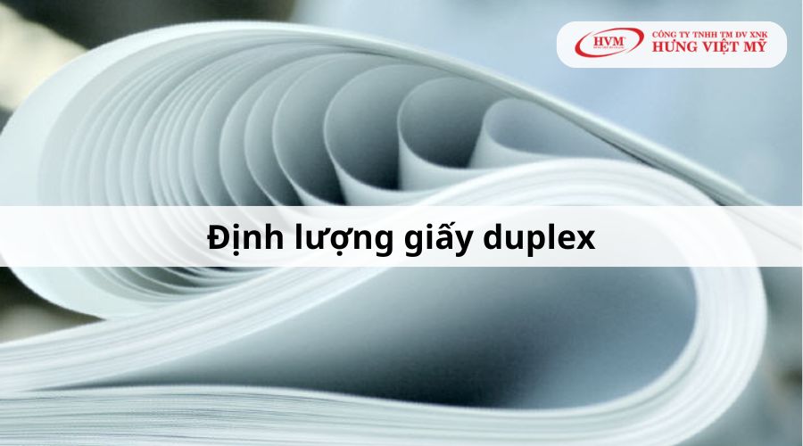 Định lượng giấy duplex