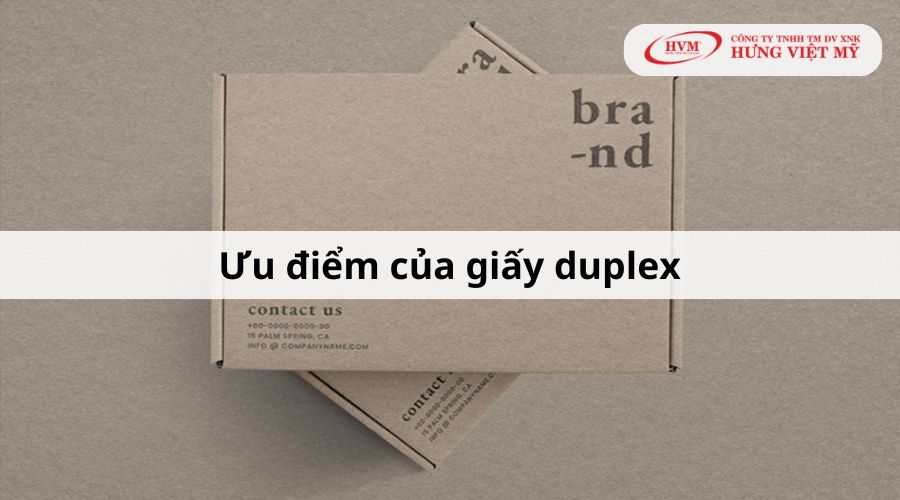 Ưu điểm của giấy duplex trong in ấn