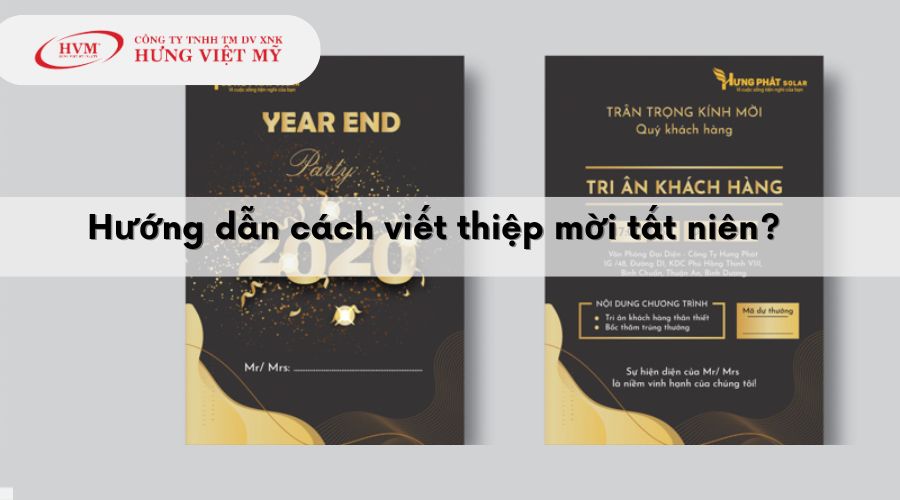 Cách viết nội dung thiệp mời tất niên chỉnh chu