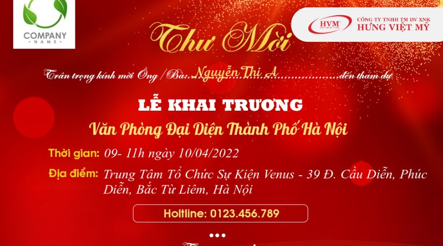 Mẫu thiệp mời tham dự event công ty online đẹp