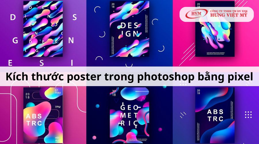 Kích thước poster trong photoshop đo bằng pixel