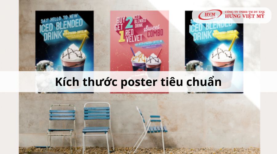 Kích thước poster tiêu chuẩn là bao nhiêu?