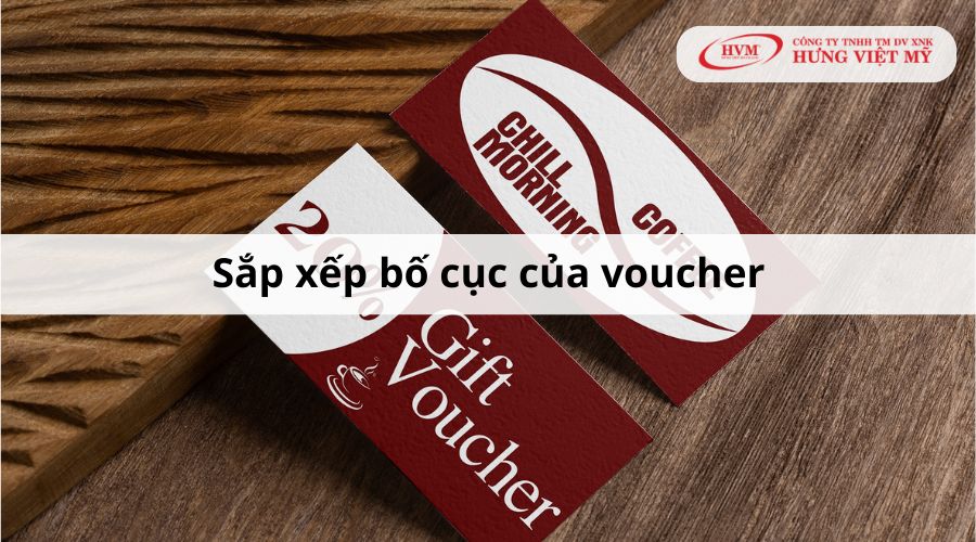 Sắp xếp bố cục của voucher