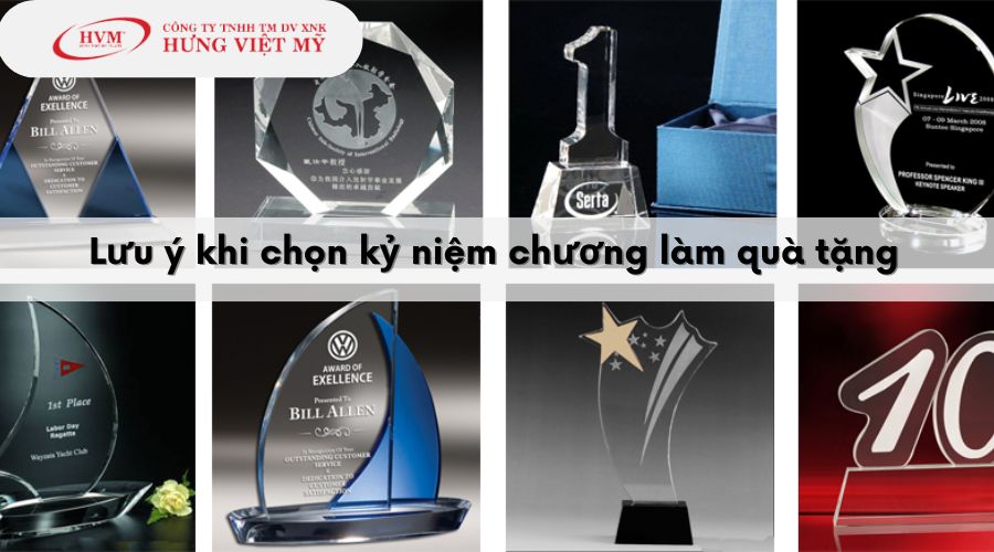 Lưu ý khi chọn kỷ niệm chương làm quà tặng