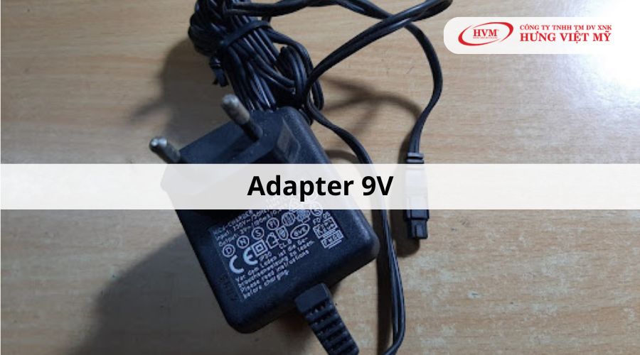 Loại adapter thông dụng: adapter 9V