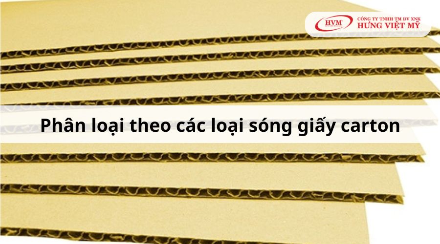 Theo các loại sóng giấy carton