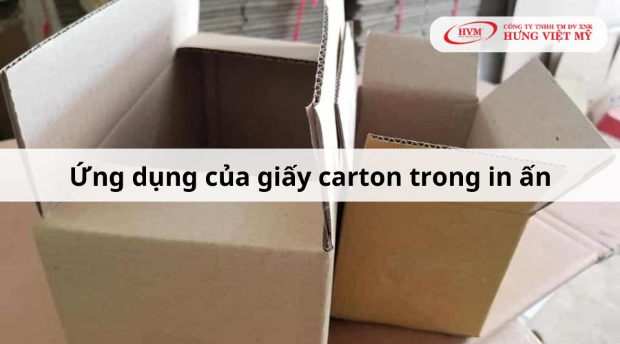 Ứng dụng của giấy carton trong in ấn