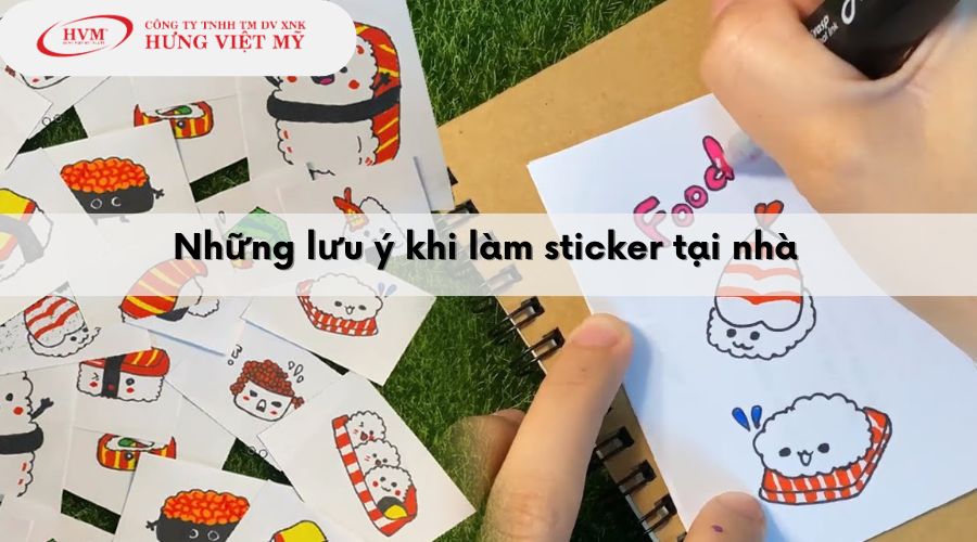 Những lưu ý khi làm sticker tại nhà