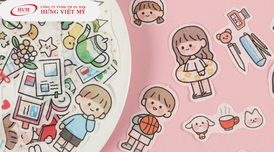 Mẫu hình dán sticker đẹp đơn giản