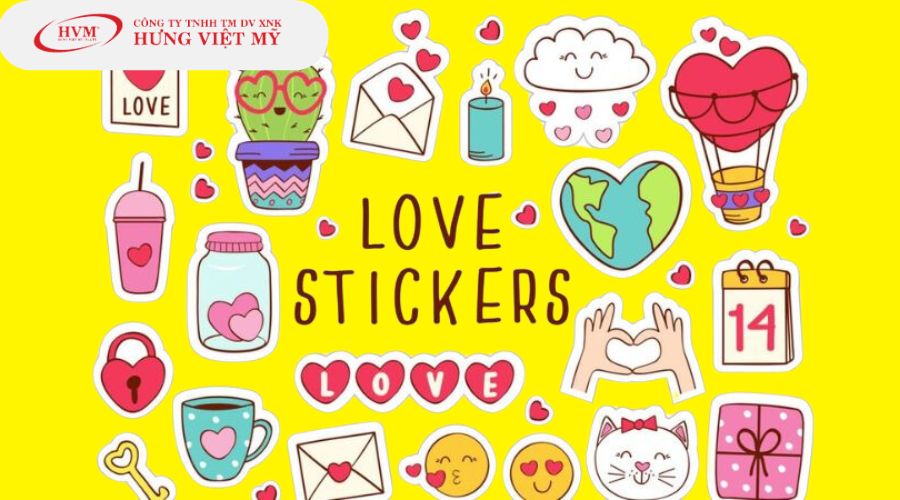 hình ảnh sticker dễ thương, đơn giản