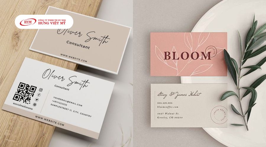 Mẫu name card mockup phổ biến