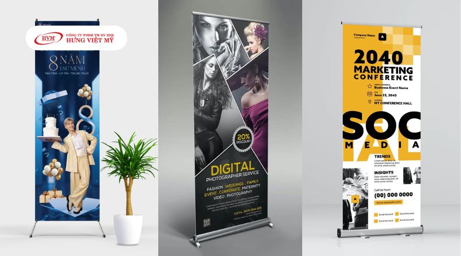 Mẫu standee mockup chuyên nghiệp