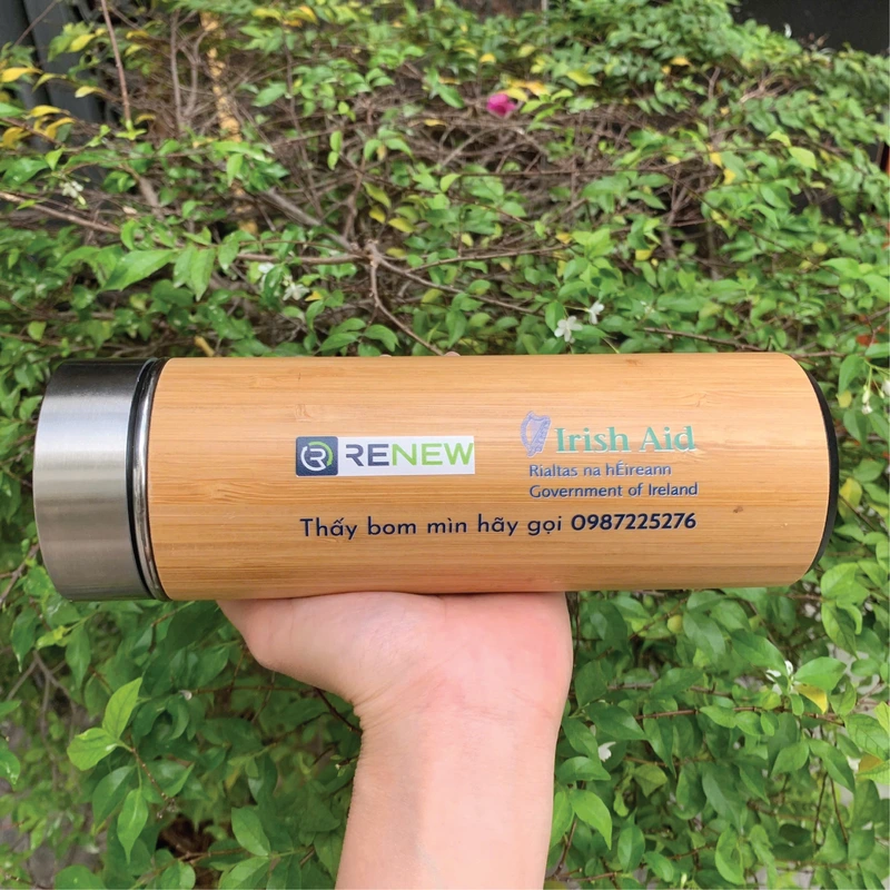 Bình giữ nhiệt vỏ tre – BGM 001