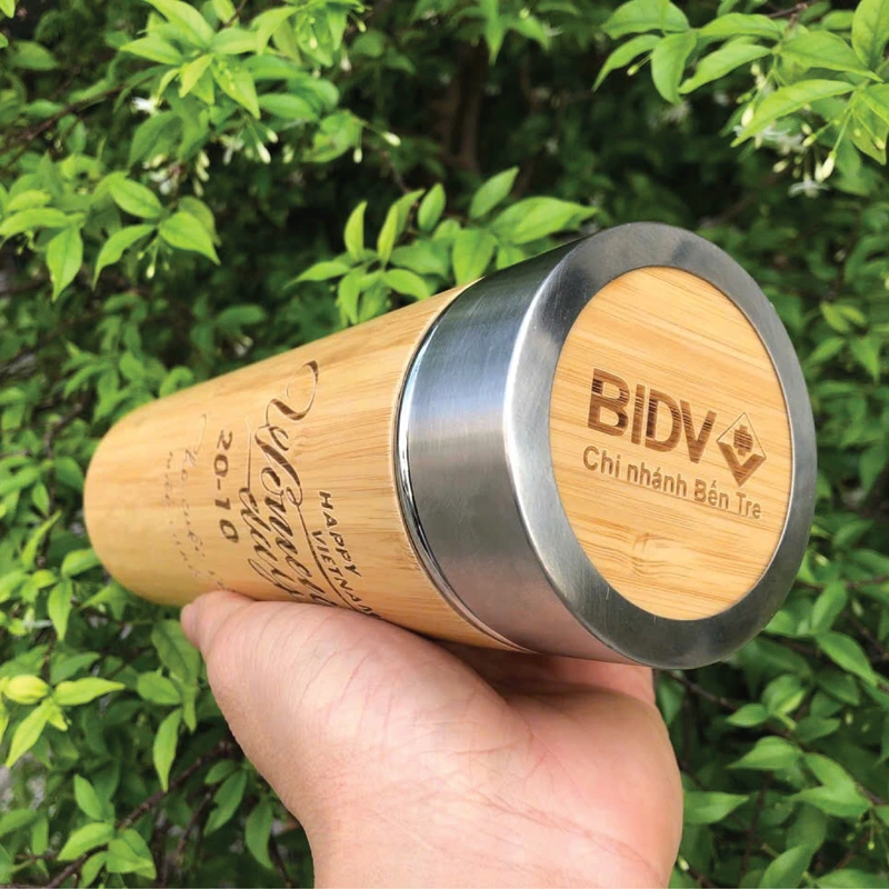 Bình giữ nhiệt vỏ tre – BGM 001