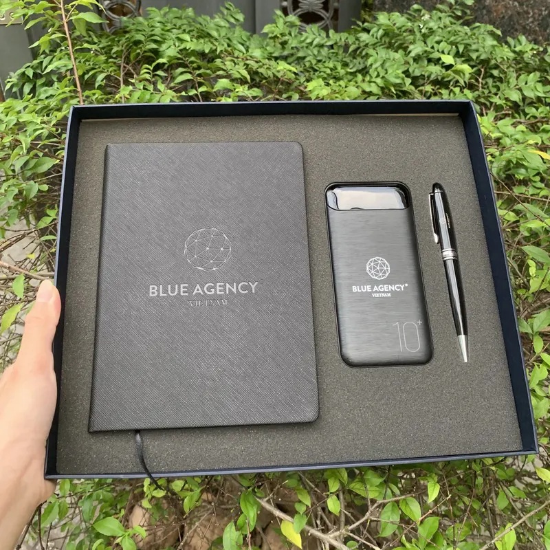 Set quà tặng doanh nghiệp 3 món màu đen sang trọng