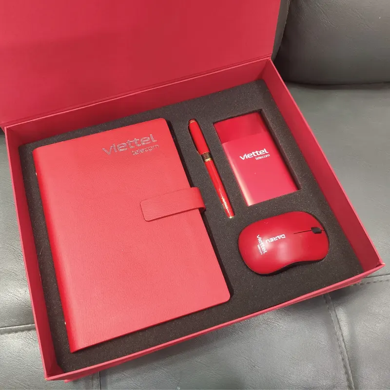 Set quà tặng 4 món in logo viettel telecom