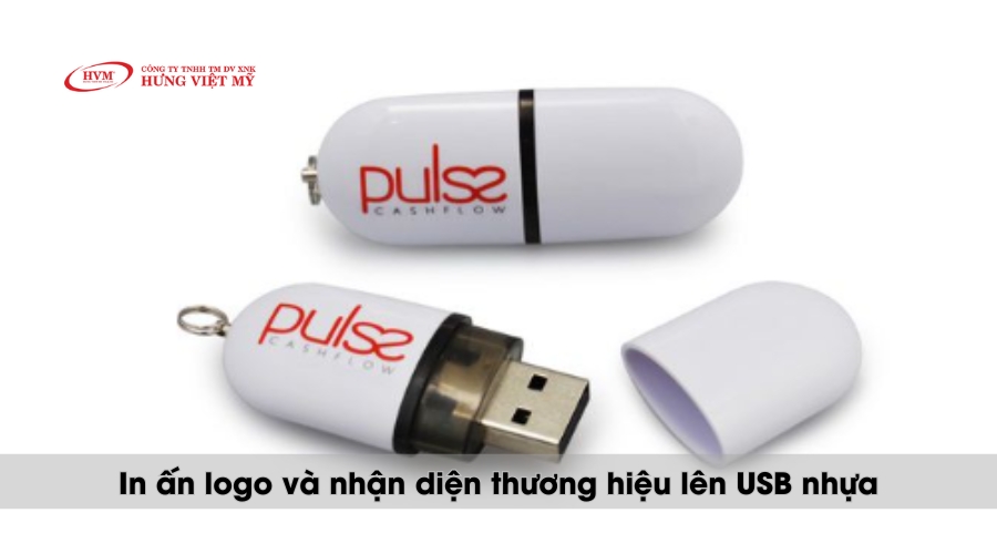 In logo và thương hiệu lên USB nhựa