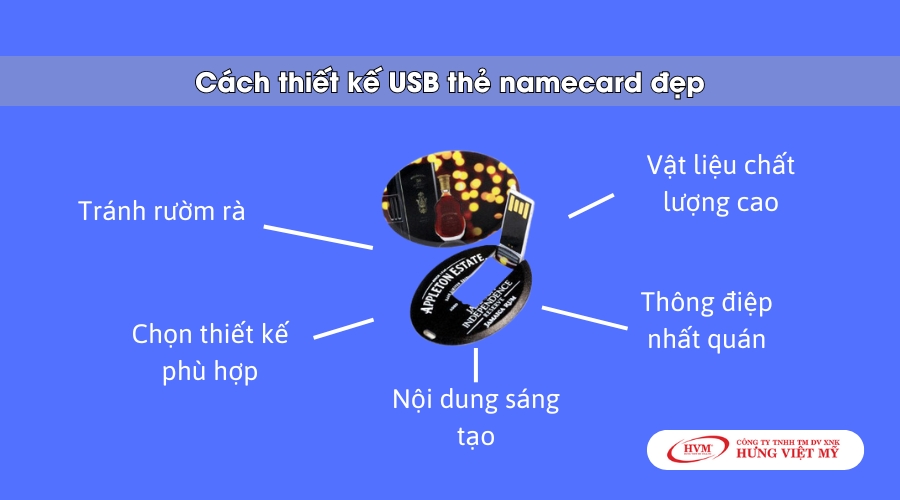 Mẹo thiết kế USB thẻ namecard đẹp