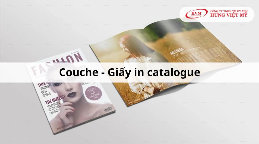 Loại giấy in catalogue: Giấy Couche