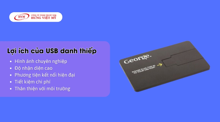 Lợi ích của USB thẻ namecard