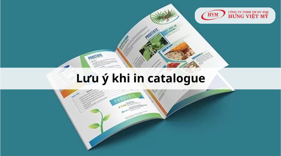 Lưu ý khi in catalog