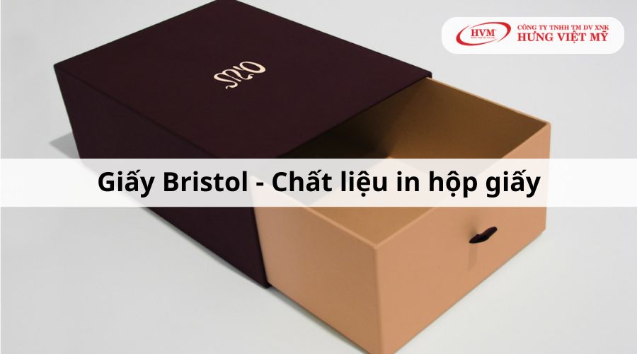 Chất liệu in hộp giấy: giấy bristol