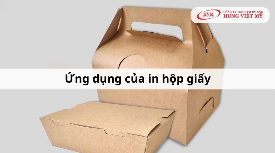 Ứng dụng của in hộp giấy