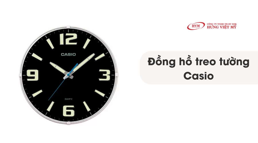 Đồng hồ tròn  treo tường Casio