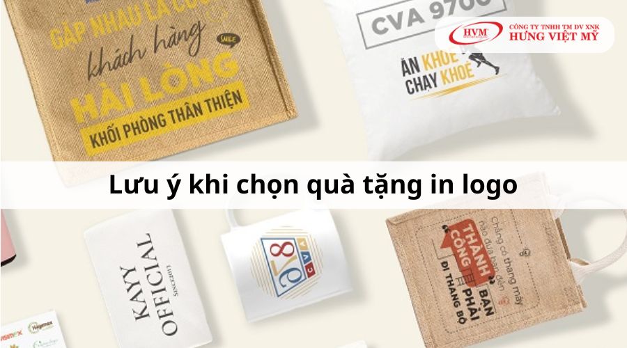 Lưu ý khi chọn quà tặng in logo