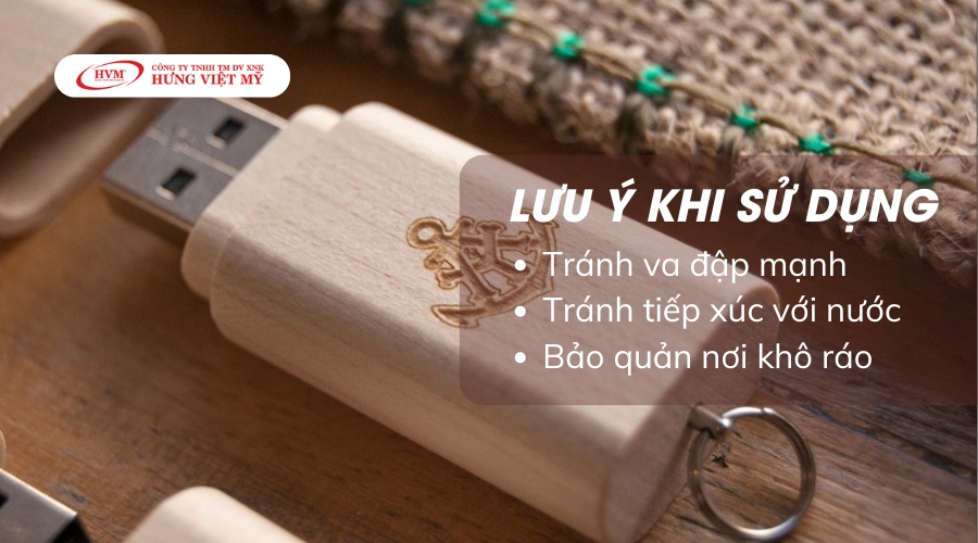 Những lưu ý khi sử dụng USB gỗ