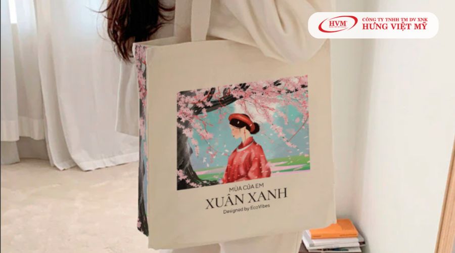 Mẫu quà tặng túi vải canvas in logo 