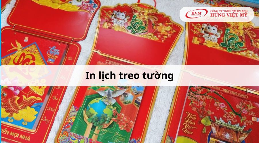 Dạng lịch in phổ biến dịp Tết: lịch treo tường