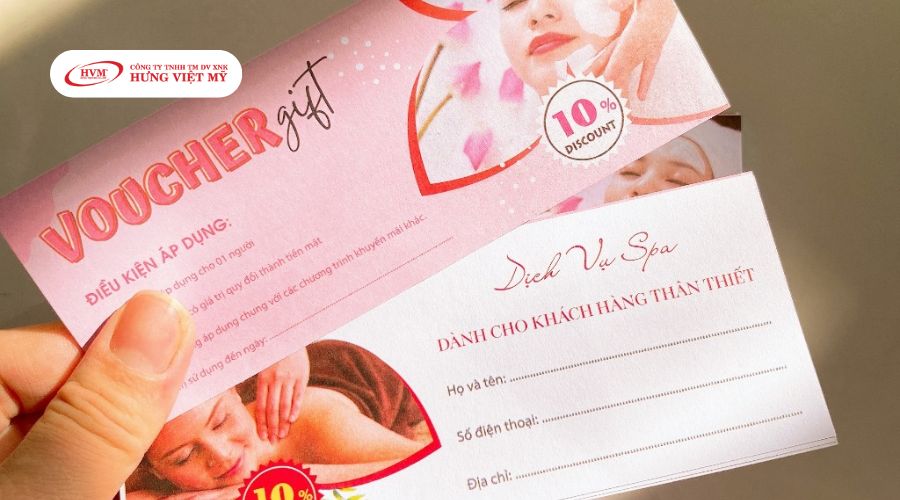 Mẫu voucher giảm giá spa