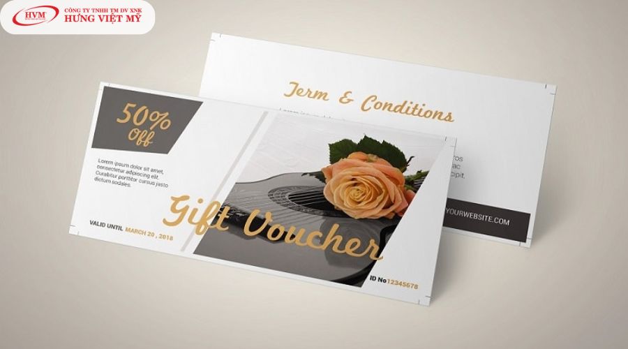 Mẫu voucher quà tặng đẹp