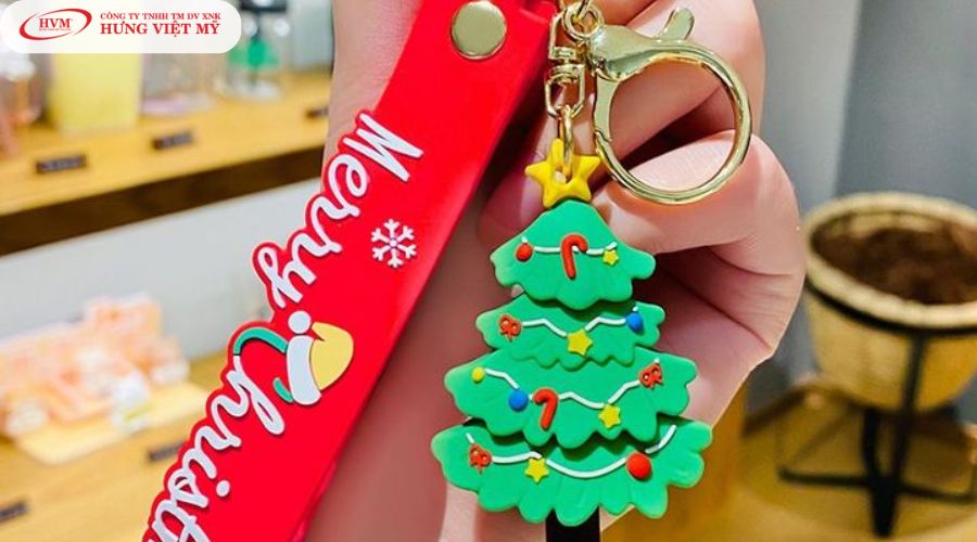 Món quà tặng Noel móc khóa cây thông