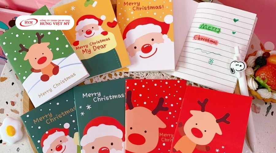 Món quà tặng Noel sổ tay mini